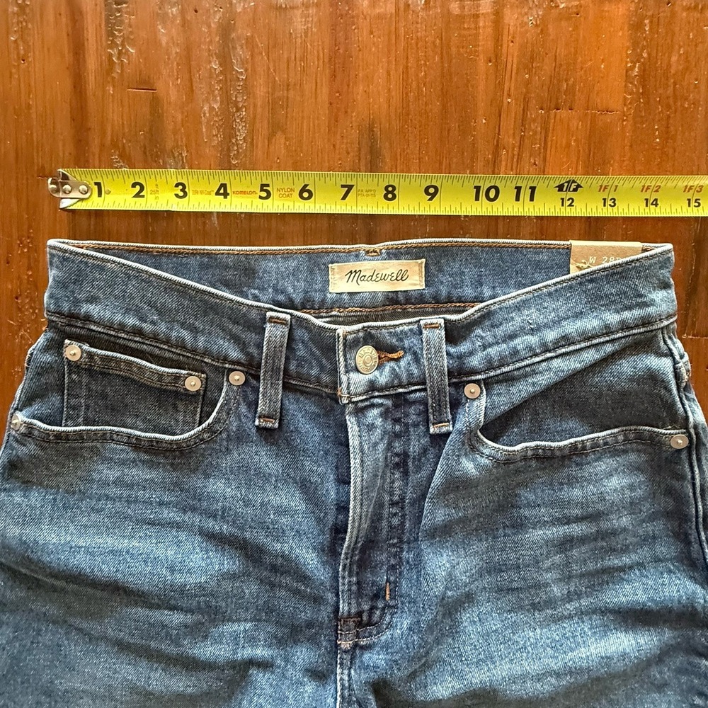 Madewell Perfect Vintage Straight Jeans Womens 28‎ Petite High Rise Denim New - Picture 6 of 13